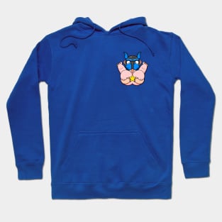 Gay Blue Pup Bum Squeeze Hoodie